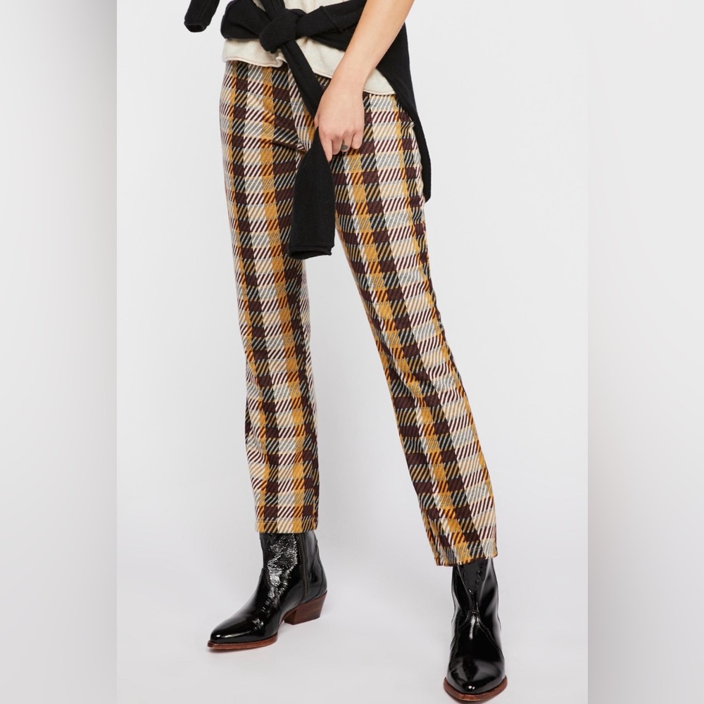 Free people plaid pants